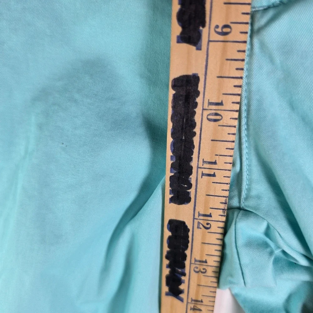 Vineyard Vines Mens Shorts 38 Aqua Mint Green Flat Front Chino 8 Inch Inseam